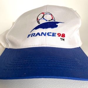 1998 WORLD CUP FRANCE SOCCER STRAPBACK CAP